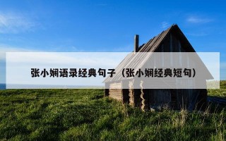 张小娴语录经典句子（张小娴经典短句）