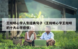 王阳明心学人生经典句子（王阳明心学王阳明的十大心学感悟）