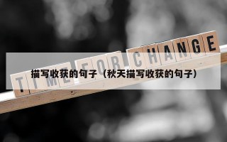 描写收获的句子（秋天描写收获的句子）