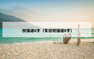 祝福语6字（生日祝福语6字）