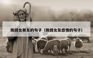 挽回女朋友的句子（挽回女友感情的句子）