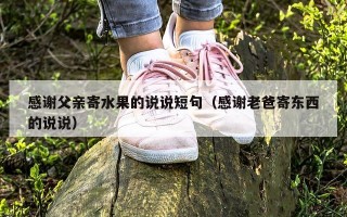 感谢父亲寄水果的说说短句（感谢老爸寄东西的说说）