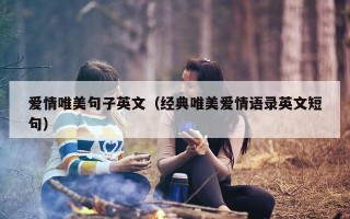 爱情唯美句子英文（经典唯美爱情语录英文短句）