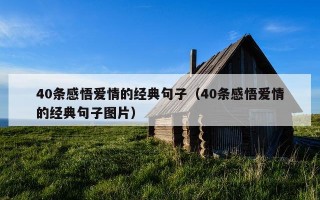 40条感悟爱情的经典句子（40条感悟爱情的经典句子图片）