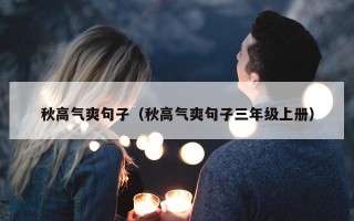 秋高气爽句子（秋高气爽句子三年级上册）