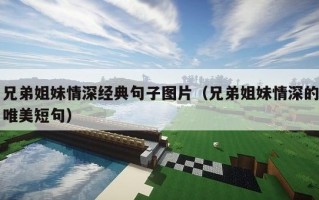 兄弟姐妹情深经典句子图片（兄弟姐妹情深的唯美短句）