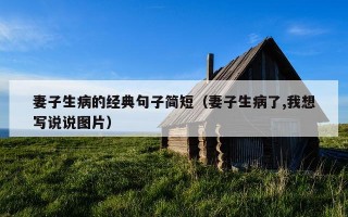 妻子生病的经典句子简短（妻子生病了,我想写说说图片）