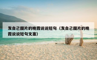 发自己图片的晚霞说说短句（发自己图片的晚霞说说短句文案）