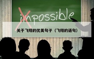 关于飞翔的优美句子（飞翔的语句）