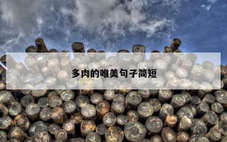多肉的唯美句子简短
