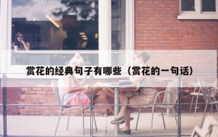 赏花的经典句子有哪些（赏花的一句话）