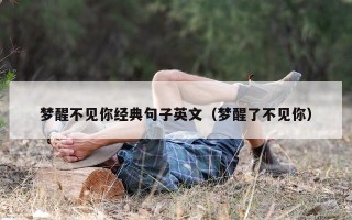 梦醒不见你经典句子英文（梦醒了不见你）