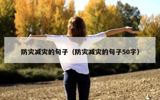 防灾减灾的句子（防灾减灾的句子50字）