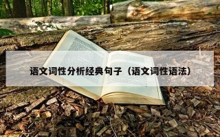 语文词性分析经典句子（语文词性语法）