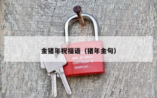 金猪年祝福语（猪年金句）