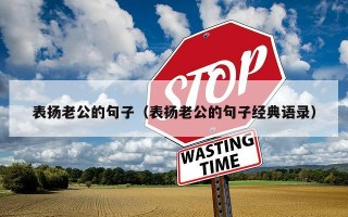 表扬老公的句子（表扬老公的句子经典语录）
