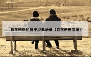 哲学伤感的句子经典语录（哲学伤感文案）