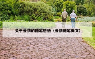 关于爱情的随笔感悟（爱情随笔美文）