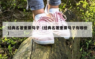 经典名著重要句子（经典名著重要句子有哪些）