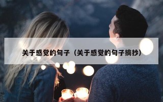 关于感觉的句子（关于感觉的句子摘抄）