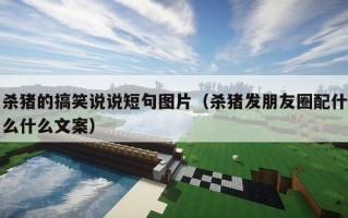 杀猪的搞笑说说短句图片（杀猪发朋友圈配什么什么文案）