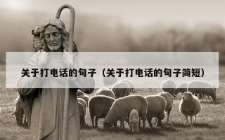 关于打电话的句子（关于打电话的句子简短）
