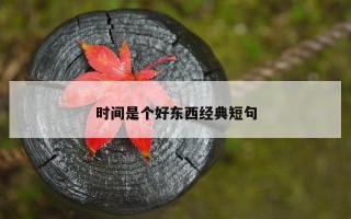 时间是个好东西经典短句