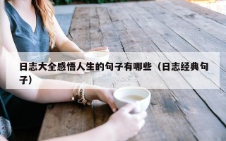 日志大全感悟人生的句子有哪些（日志经典句子）