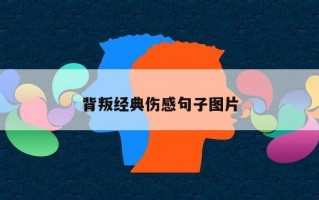 背叛经典伤感句子图片