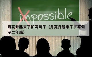 月亮升起来了扩写句子（月亮升起来了扩写句子二年级）