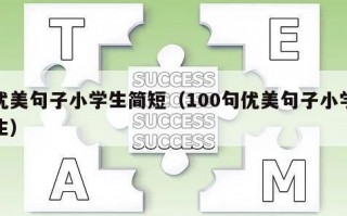 优美句子小学生简短（100句优美句子小学生）