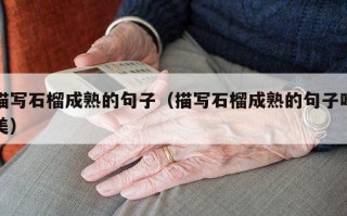 描写石榴成熟的句子（描写石榴成熟的句子唯美）