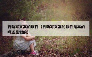 自动写文案的软件（自动写文案的软件是真的吗还是假的）