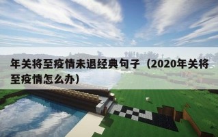 年关将至疫情未退经典句子（2020年关将至疫情怎么办）
