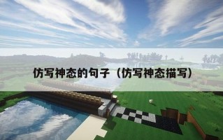 仿写神态的句子（仿写神态描写）