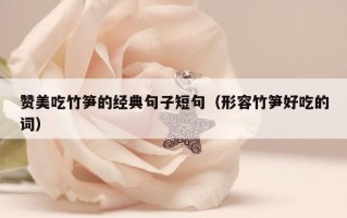 赞美吃竹笋的经典句子短句（形容竹笋好吃的词）