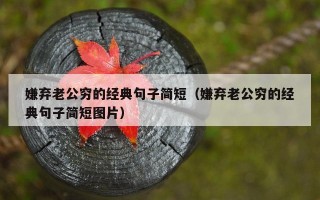 嫌弃老公穷的经典句子简短（嫌弃老公穷的经典句子简短图片）