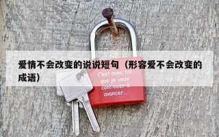 爱情不会改变的说说短句（形容爱不会改变的成语）