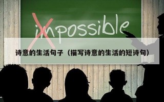 诗意的生活句子（描写诗意的生活的短诗句）
