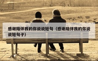 感谢陪伴我的你说说短句（感谢陪伴我的你说说短句子）