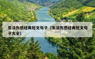 生活伤感经典短文句子（生活伤感经典短文句子大全）