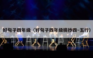 好句子四年级（好句子四年级摘抄四~五行）