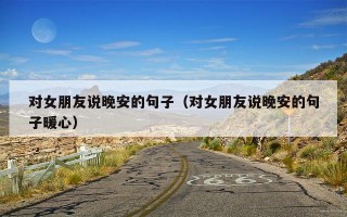 对女朋友说晚安的句子（对女朋友说晚安的句子暖心）