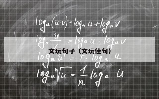 文玩句子（文玩佳句）