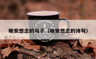 晚安想念的句子（晚安想念的诗句）