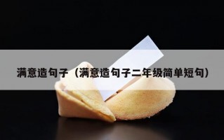 满意造句子（满意造句子二年级简单短句）