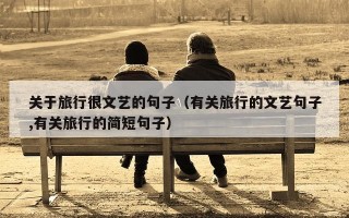 关于旅行很文艺的句子（有关旅行的文艺句子,有关旅行的简短句子）