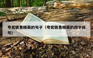 夸奖销售精英的句子（夸奖销售精英的四字称号）