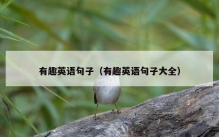 有趣英语句子（有趣英语句子大全）