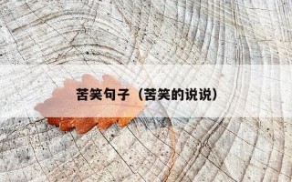 苦笑句子（苦笑的说说）